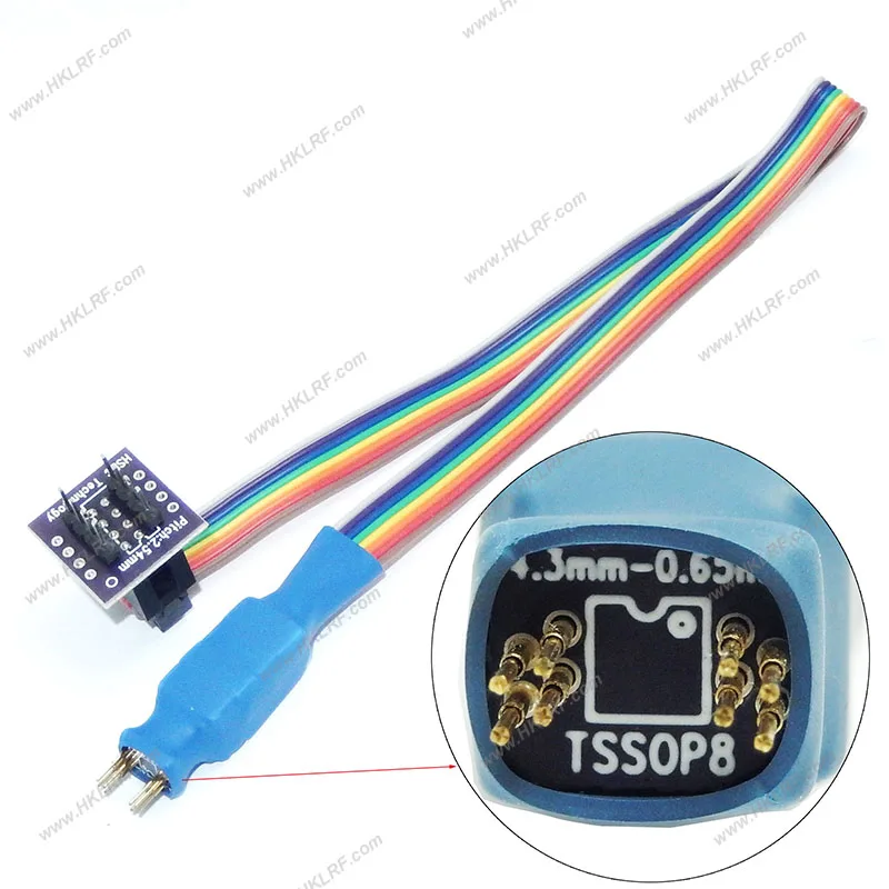 Programmer Adapter Socket TSSOP8-DIP8 Chip Download Burn Write Probe 0.65 Socket Cable Test Probe
Programmer Adapter Socket TSSOP8-DIP8 Chip Download Burn Write Probe 0.65 Socket Cable Test Probe