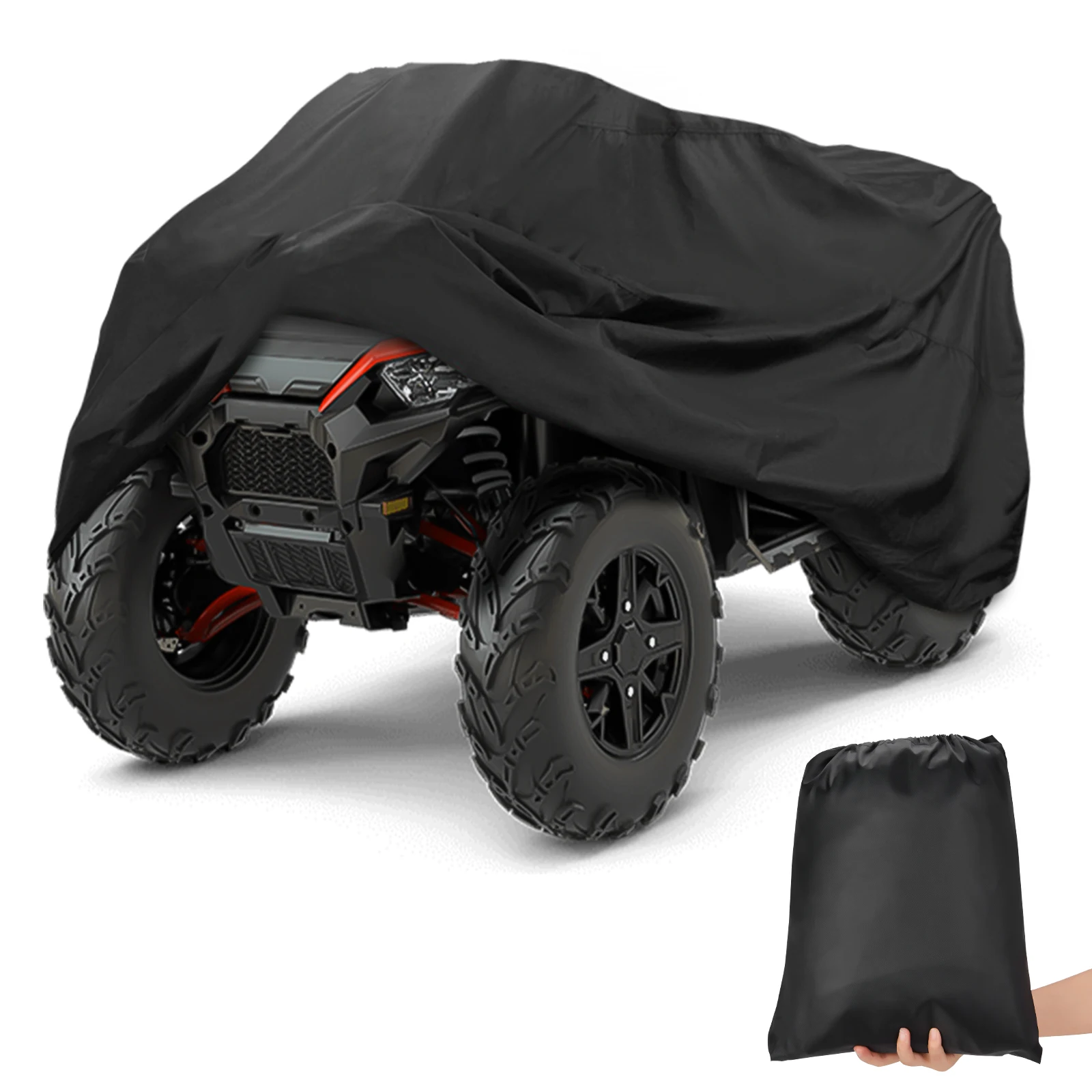 Универсальный водонепроницаемый чехол для квадроцикла, совместимый с Polaris Sportsman для Kawasaki, Suzuki, Grizzly, Fourtrax, Can-am 
Универсальный водонепроницаемый чехол для квадроцикла, совместимый с Polaris Sportsman для Kawasaki, Suzuki, Grizzly, Fourtrax, Can-am