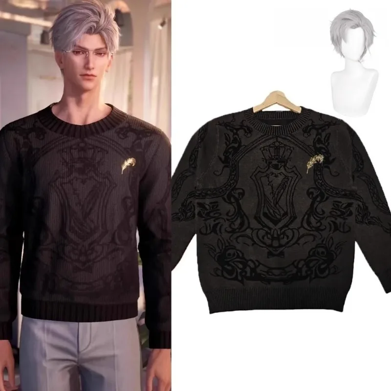 Sylus Sweater Wig Love And Deepspace Cosplay Costume Adult Women Men Long Sleeve Casual Top Halloween Anime Rolpelay Outfit
Sylus Sweater Wig Love And Deepspace Cosplay Costume Adult Women Men Long Sleeve Casual Top Halloween Anime Rolpelay Outfit