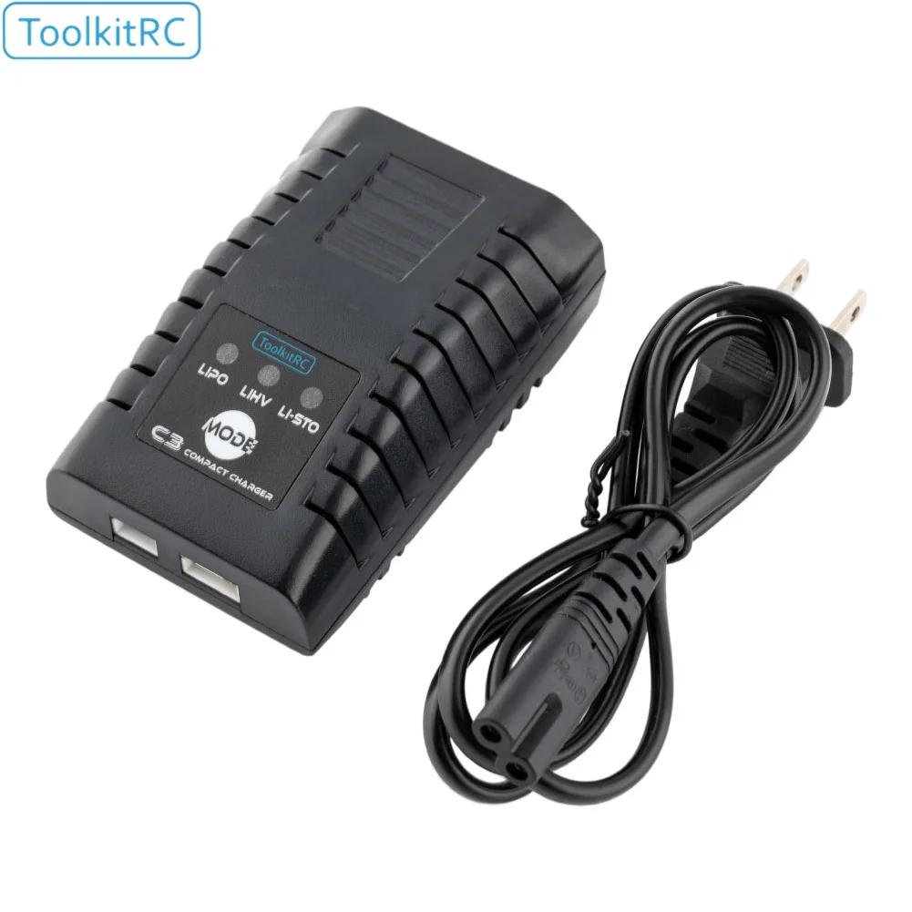 ToolkitRC C3 2-3S Lipo LiHV Charge Functionality Convenient One-touch Storage Mode Compact AC Balance Charger for RC Model
ToolkitRC C3 2-3S Lipo LiHV Charge Functionality Convenient One-touch Storage Mode Compact AC Balance Charger for RC Model