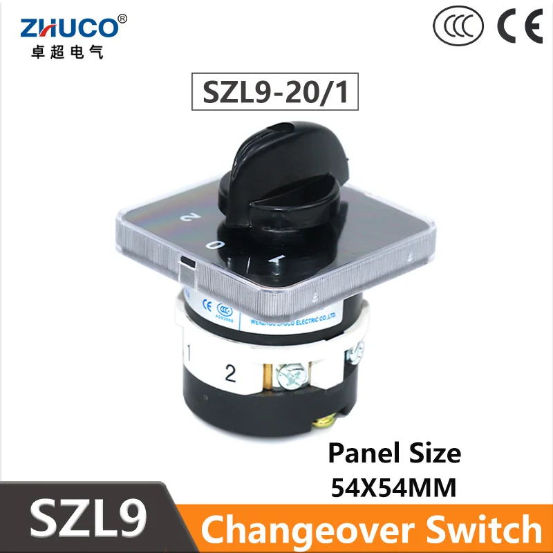 ZHUCO SZL9-20/1 1-0-2 Three Position 1 Pole 4 Screw 20A Electric Universal Changeover Cam Switch For Welder/Ultrasonic Equipment
ZHUCO SZL9-20/1 1-0-2 Three Position 1 Pole 4 Screw 20A Electric Universal Changeover Cam Switch For Welder/Ultrasonic Equipment
