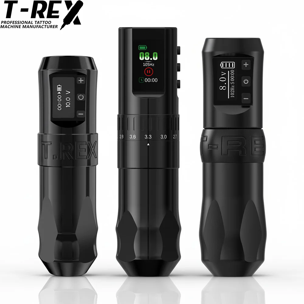 Беспроводная тату-машинка T-Rex, набор ручек с регулируемым ходом, индивидуальный мотор, ручка для перманентного макияжа, полный комплект
Беспроводная тату-машинка T-Rex, набор ручек с регулируемым ходом, индивидуальный мотор, ручка для перманентного макияжа, полный комплект