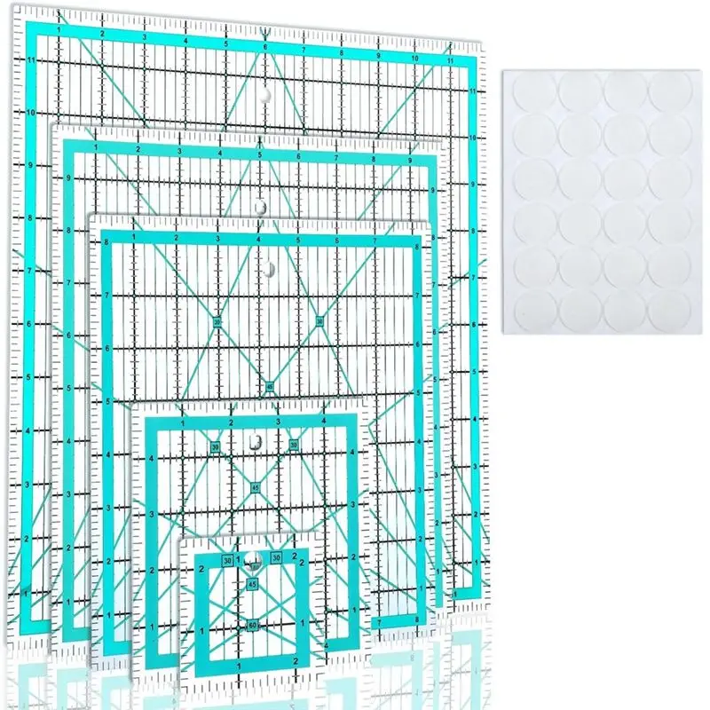 Акриловые шаблоны для квилтинга ABIY, креативные линейки-сетки для квилтинга, 5 квадратных линеек для квилтинга с нескользящими кольцами для шитья и рукоделия
Акриловые шаблоны для квилтинга ABIY, креативные линейки-сетки для квилтинга, 5 квадратных линеек для квилтинга с нескользящими кольцами для шитья и рукоделия