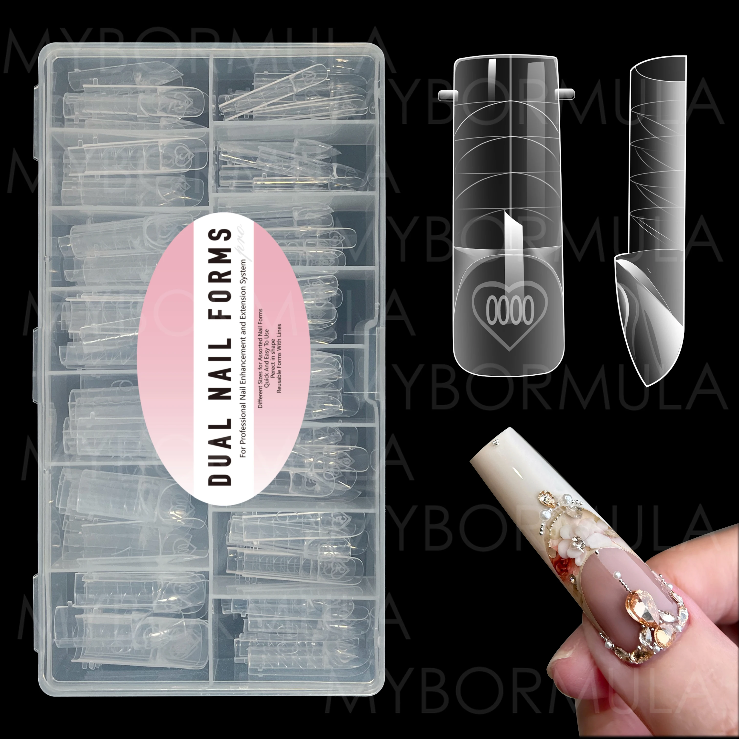 150pcs Smart French Line Tip Dual Nail Form Zone Frech Double Smile Line Nail Tips for Perfect Easy Francés punta de línea
150pcs Smart French Line Tip Dual Nail Form Zone Frech Double Smile Line Nail Tips for Perfect Easy Francés punta de línea