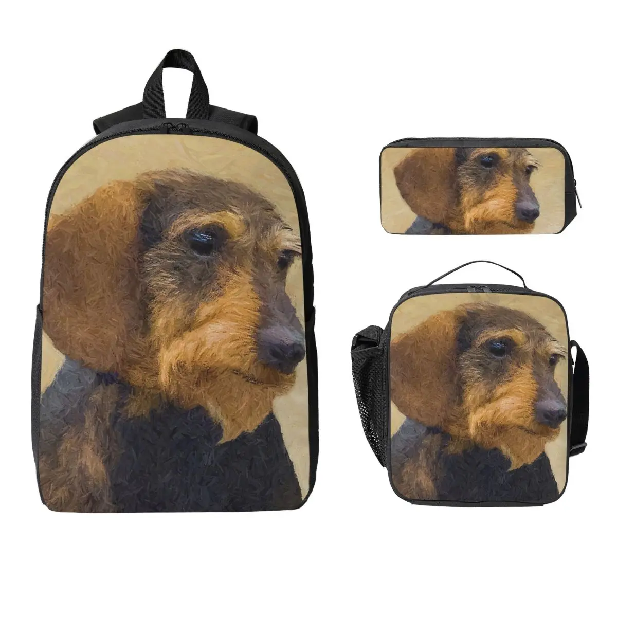 Dachshund (Wirehaired) Backpack Student BookBag School Bag Computer Shoulder Bags 3ps Insulated Lunch Bag Pencil Case
Dachshund (Wirehaired) Backpack Student BookBag School Bag Computer Shoulder Bags 3ps Insulated Lunch Bag Pencil Case