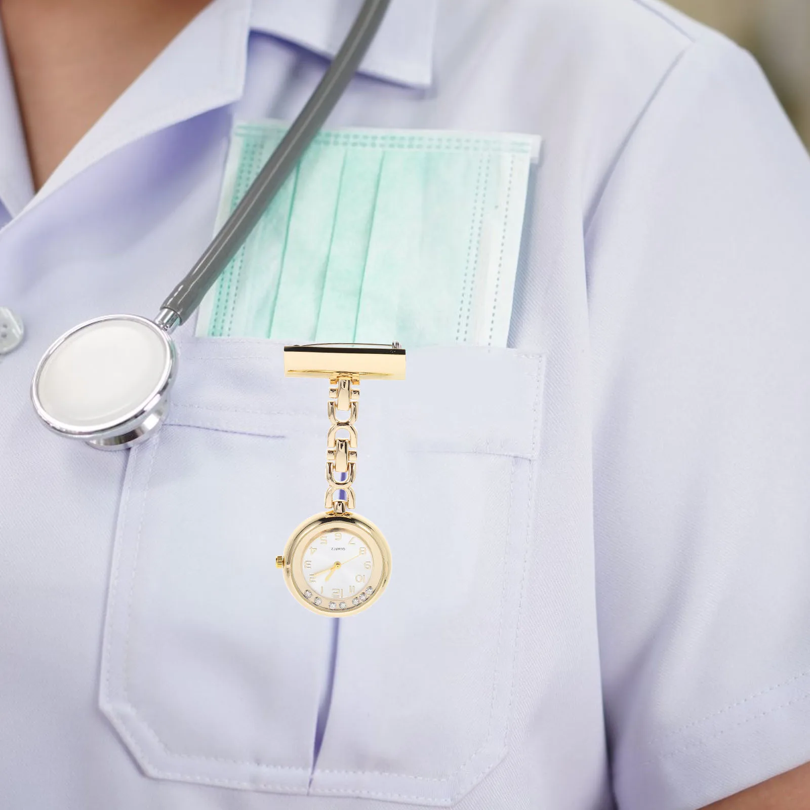 Nurse Watch Rhinestone Quartz Lapel Pin Watch Medical Brooch Clock For Women Nurses Doctors Uniform
Nurse Watch Rhinestone Quartz Lapel Pin Watch Medical Brooch Clock For Women Nurses Doctors Uniform