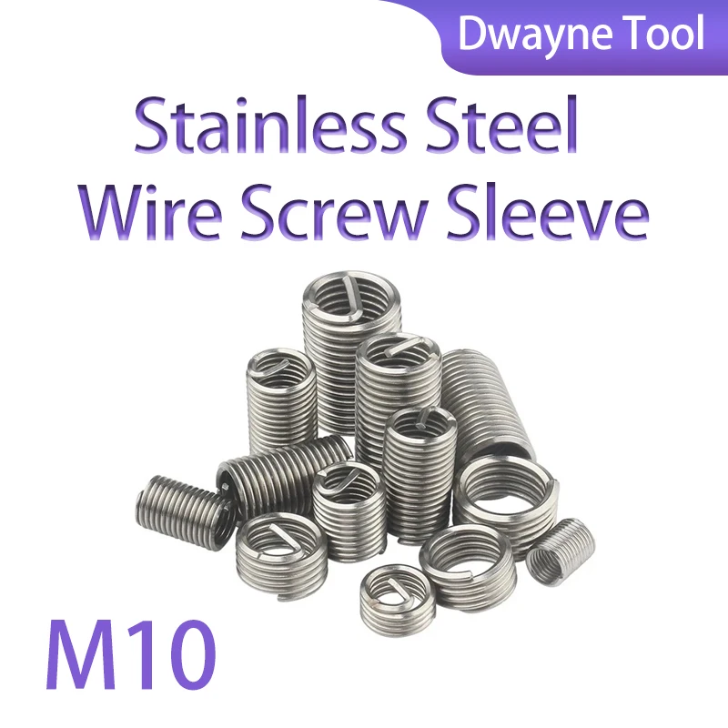 Stainless Steel Wire Screw Sleeve (50pcs) - M10 Thread Insert (M101.25/M101) Helicoil Thread Repair Bushing
Stainless Steel Wire Screw Sleeve (50pcs) - M10 Thread Insert (M101.25/M101) Helicoil Thread Repair Bushing
