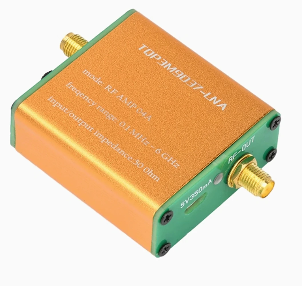100k-6GHz Full Band Low Noise Flow Gold Signal Amplifier TQP3M9037-LNA radio amplifier
100k-6GHz Full Band Low Noise Flow Gold Signal Amplifier TQP3M9037-LNA radio amplifier
