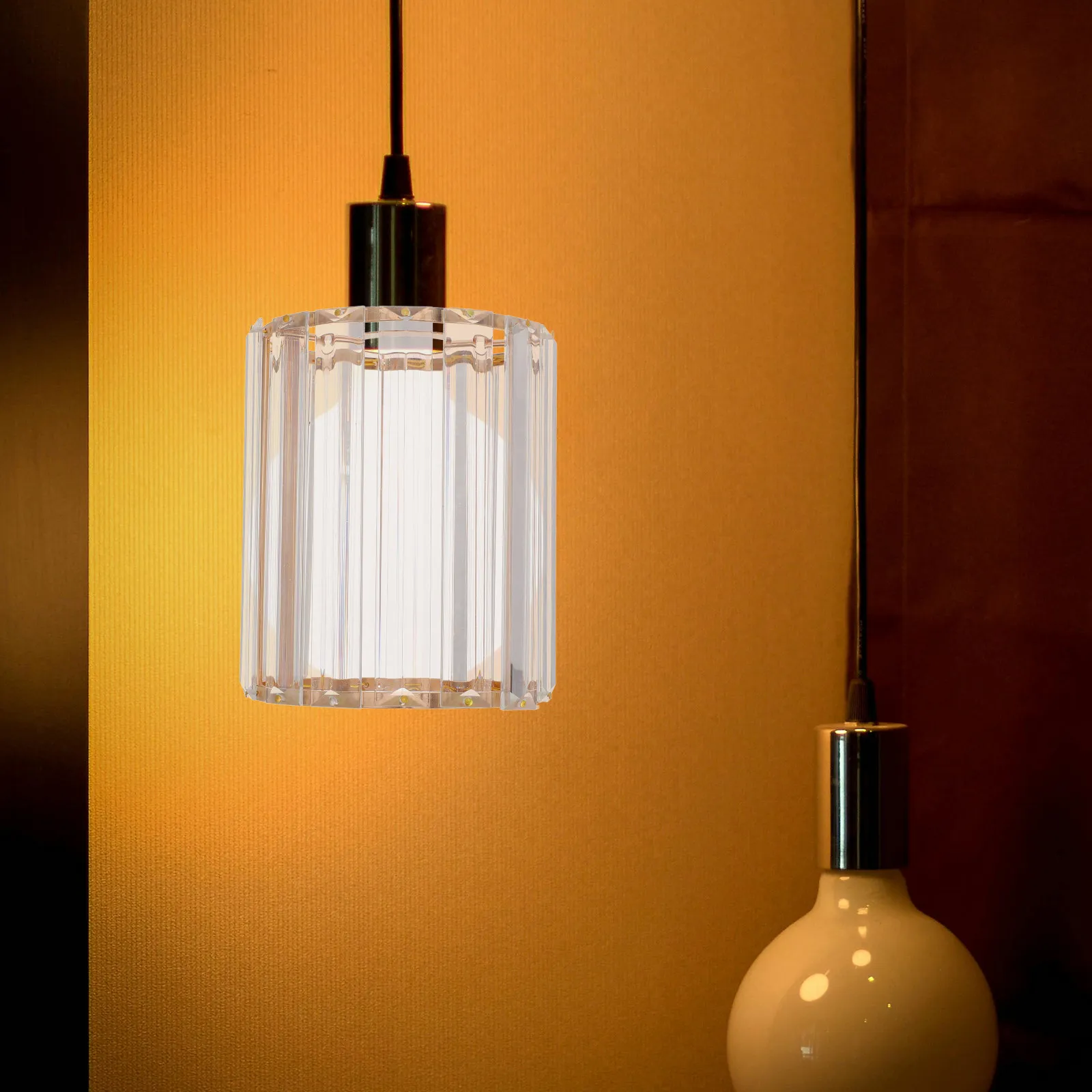 Modern Faux Crystal Ceiling Lamp Shade Decorative Pendant Lamp Shade Replacement for E27 Bulb Light Fixtures Small Lampshade
Modern Faux Crystal Ceiling Lamp Shade Decorative Pendant Lamp Shade Replacement for E27 Bulb Light Fixtures Small Lampshade