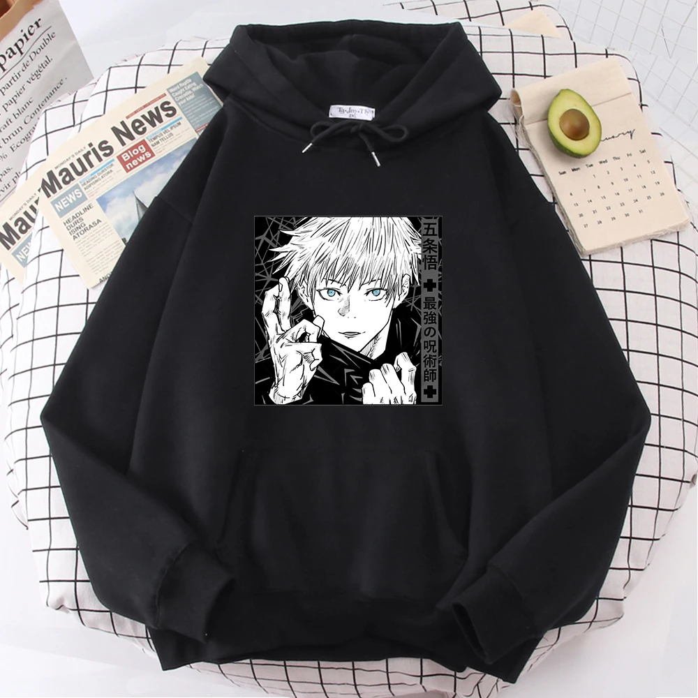 Sweatshirt Gojo Satoru Manga Japanese Man Hoody Punk Harajuku Anime High Quality Men Hoodies Loose Vintage Brand Warm Sportswear
Sweatshirt Gojo Satoru Manga Japanese Man Hoody Punk Harajuku Anime High Quality Men Hoodies Loose Vintage Brand Warm Sportswear