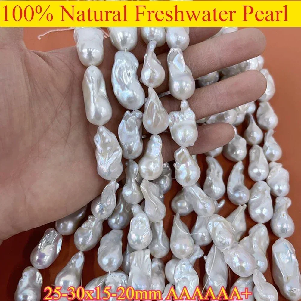 25-30x15-20mm 6A Polished Natural White Freshwater Pearl Irregular Baroque Bead Jewelry Make DIY Necklace Bracelet Accessories
25-30x15-20mm 6A Polished Natural White Freshwater Pearl Irregular Baroque Bead Jewelry Make DIY Necklace Bracelet Accessories