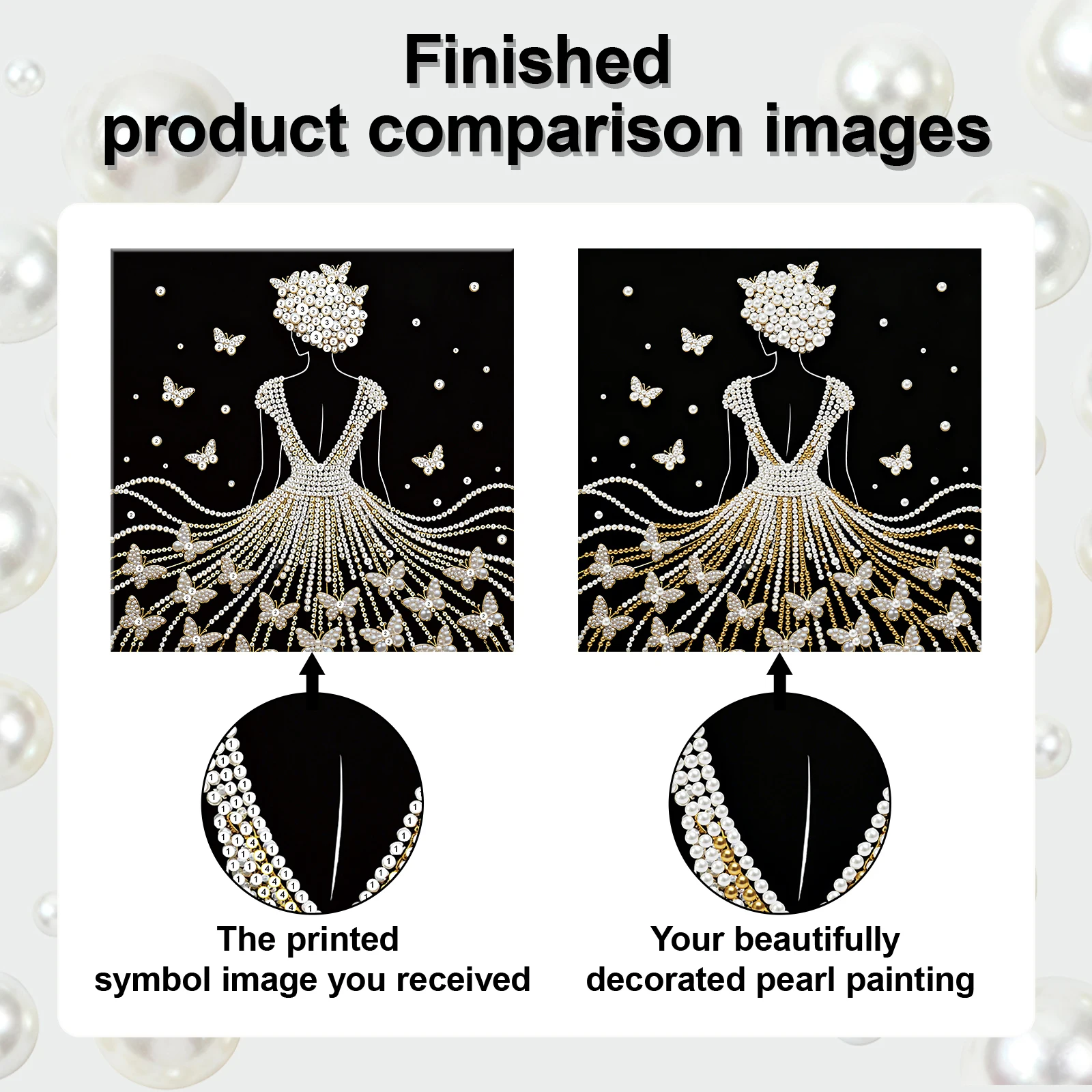 DIY Pearl Diamond Art Kits for Adults/Beginners Gift Home Decor Diamond Dots Paintings Picture Arts Craft 25x25cm With Frame
DIY Pearl Diamond Art Kits for Adults/Beginners Gift Home Decor Diamond Dots Paintings Picture Arts Craft 25x25cm With Frame