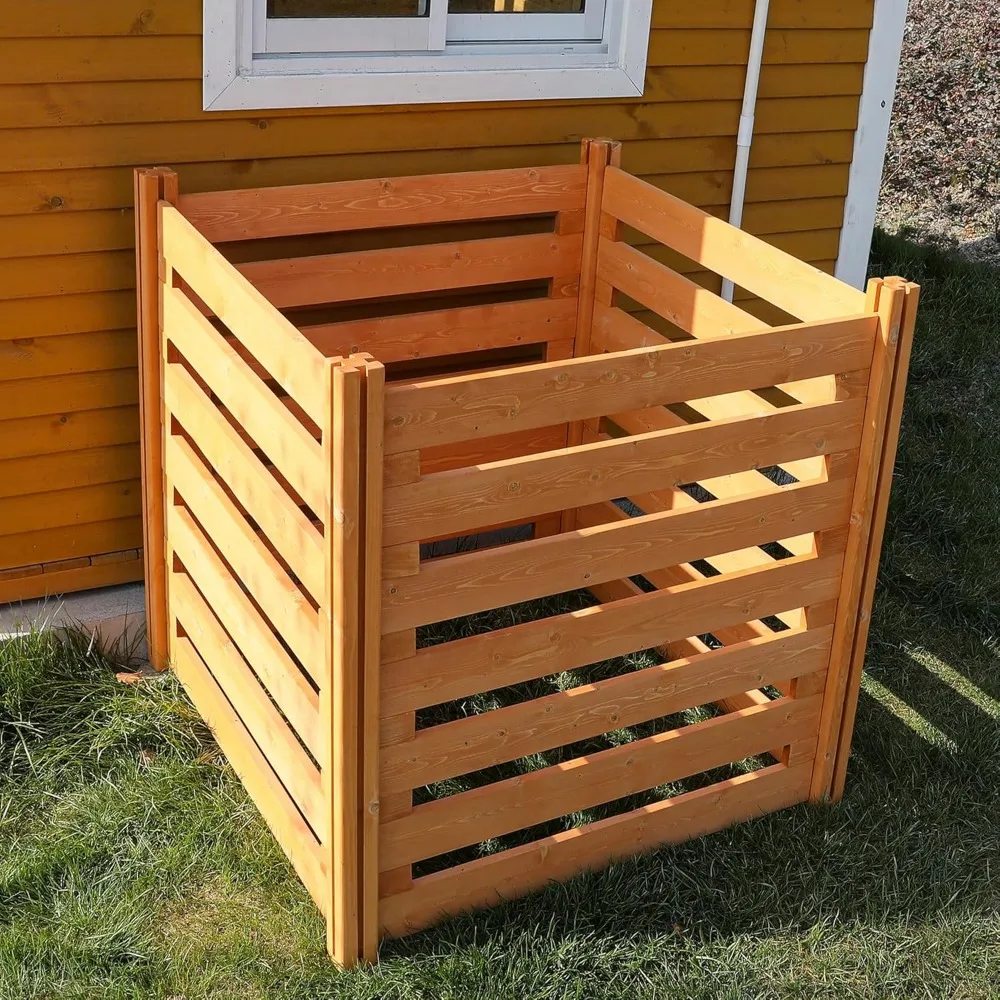 Air Conditioner Fence Wood Composter Bin 4 Panels 36"L x 36"W x 36"H Privacy Screens Fence Panels for Outside, Outdoor Trash Can
Air Conditioner Fence Wood Composter Bin 4 Panels 36"L x 36"W x 36"H Privacy Screens Fence Panels for Outside, Outdoor Trash Can
