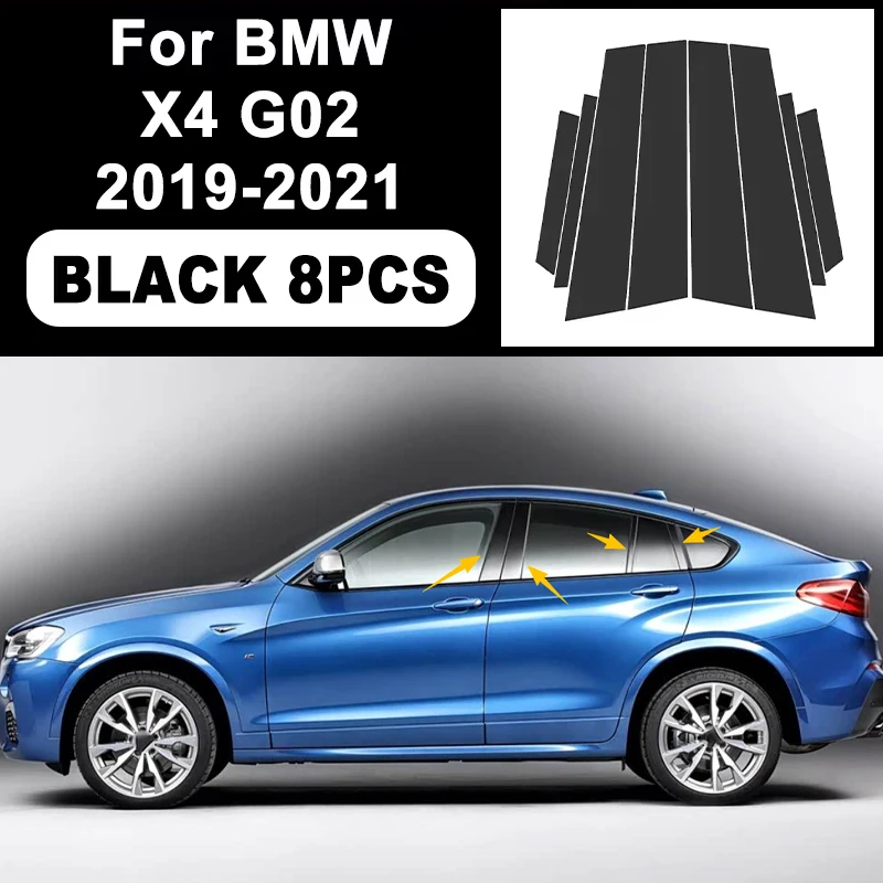 Glossy Black B C Pillar Post Cover Car Sticker For BMW X4 G02 2019-2021 Window Door Decorative Accessories 2020
Glossy Black B C Pillar Post Cover Car Sticker For BMW X4 G02 2019-2021 Window Door Decorative Accessories 2020