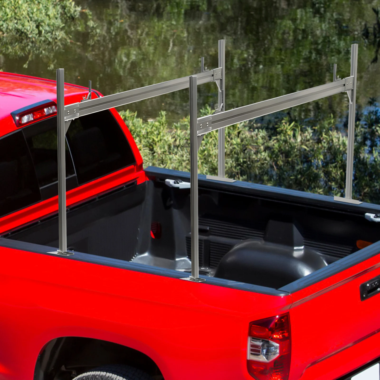 Set of 2 Truck Rack Adjustable Pick Up Truck Rack Aluminum Alloy 362.87kg/800 lbs
Set of 2 Truck Rack Adjustable Pick Up Truck Rack Aluminum Alloy 362.87kg/800 lbs