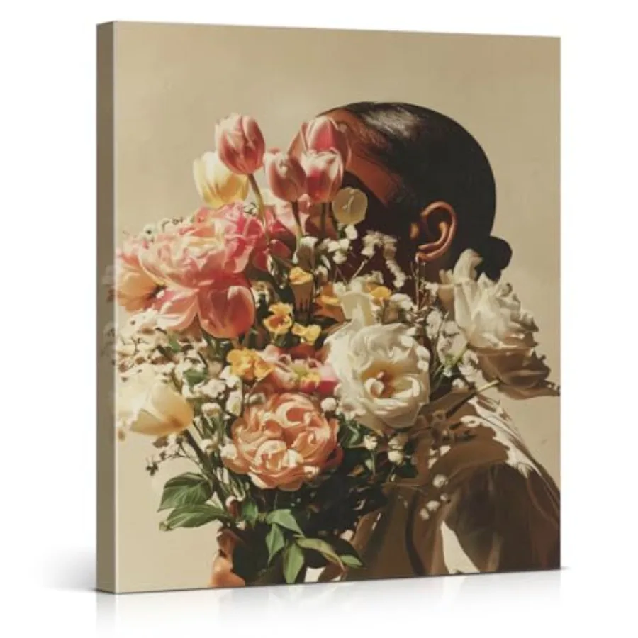 Floral Black Woman Wall Art Decor Woman with Flower Bouquet Print Picture Modern Feminist Wall Decor for Home Bedroom Living Ro
Floral Black Woman Wall Art Decor Woman with Flower Bouquet Print Picture Modern Feminist Wall Decor for Home Bedroom Living Ro