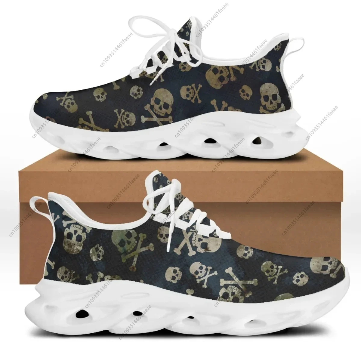 Custom Men's Chunky Shoes Classic Flats Mesh Shoes Gothic Skull Print Men Flats Breathable Sneakers chaussure homme 2022
Custom Men's Chunky Shoes Classic Flats Mesh Shoes Gothic Skull Print Men Flats Breathable Sneakers chaussure homme 2022