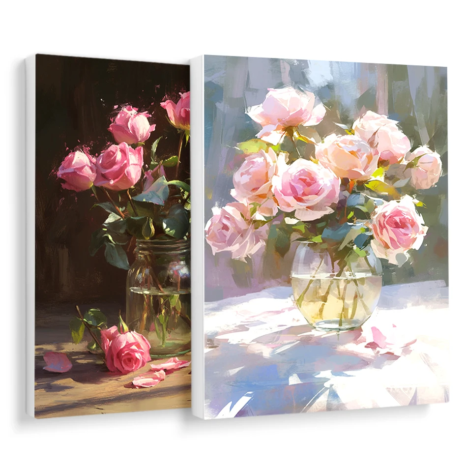 RUOPOTY Painting By Numbers On Canvas For Beginner Framed Crafts Wall Art Modern pink Flowers Drawing By Numbers Diy Paint Kit
RUOPOTY Painting By Numbers On Canvas For Beginner Framed Crafts Wall Art Modern pink Flowers Drawing By Numbers Diy Paint Kit