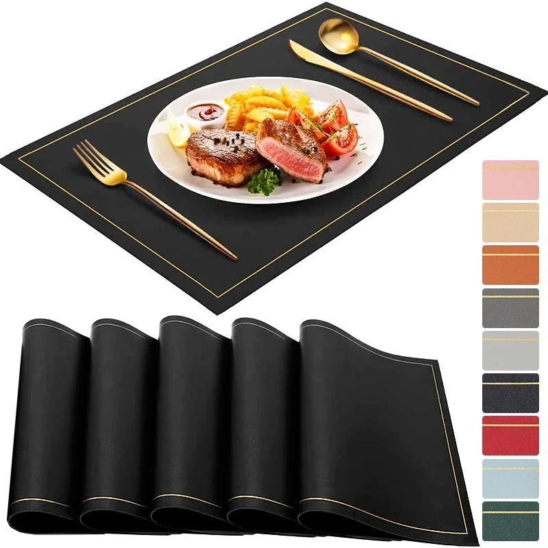 Waterproof and Oil-proof Table Mat PU Leather Rectangle Placemats Beverages Coffee Pads Coasters for Teacup Mats Kitchen
Waterproof and Oil-proof Table Mat PU Leather Rectangle Placemats Beverages Coffee Pads Coasters for Teacup Mats Kitchen