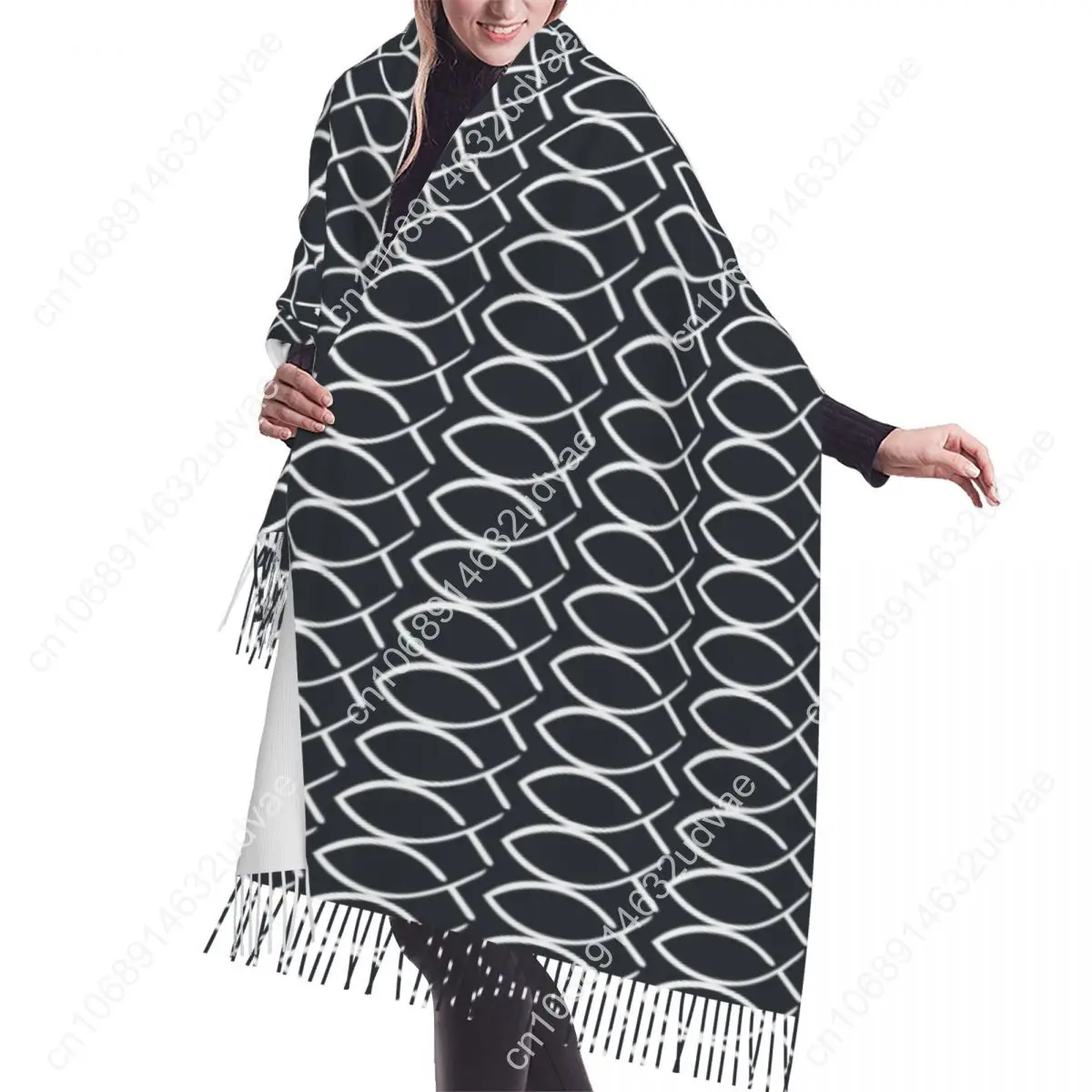 Lady Long Jesus Fish Scarves Women Winter Fall Soft Warm Tassel Shawl Wraps Christian Scarf
Lady Long Jesus Fish Scarves Women Winter Fall Soft Warm Tassel Shawl Wraps Christian Scarf