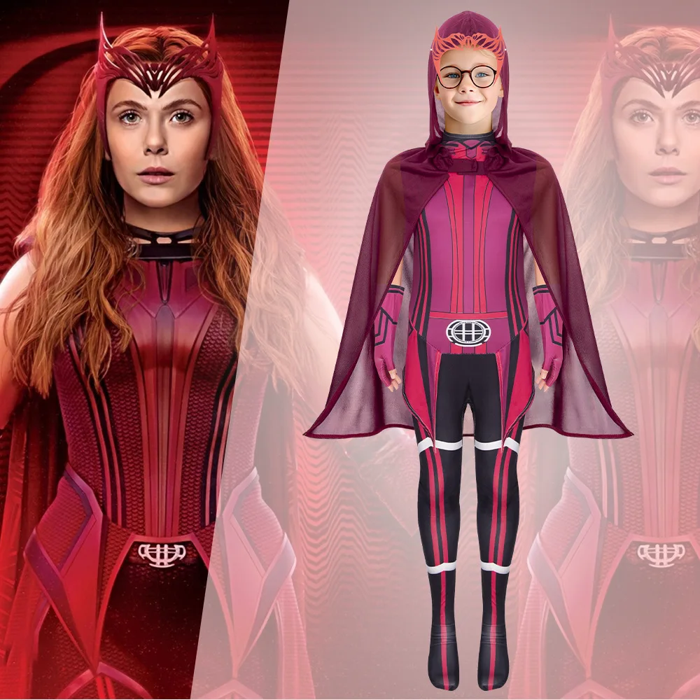 Red Witch Wanda Stage Performance Costume Tight Suit Robe Jumpsuit Halloween Cosplay Outfit Duxixin Brand Three-acetate Fiber
Red Witch Wanda Stage Performance Costume Tight Suit Robe Jumpsuit Halloween Cosplay Outfit Duxixin Brand Three-acetate Fiber