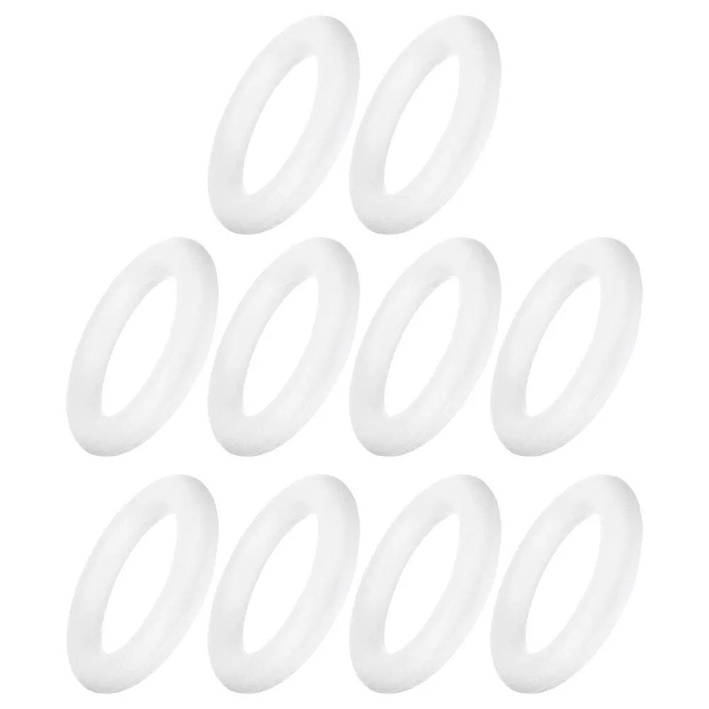 10 Pcs Foam Wreath Rings Lightweight Durable DIY Craft Decoration Circle Models For Christmas Birthday Weddings Parties
10 Pcs Foam Wreath Rings Lightweight Durable DIY Craft Decoration Circle Models For Christmas Birthday Weddings Parties
