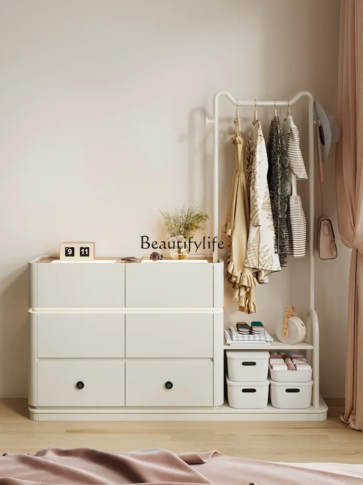 FG40*Cream wind chest hanger integrated solid wood storage wall locker
FG40*Cream wind chest hanger integrated solid wood storage wall locker