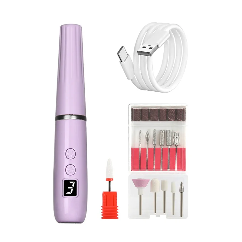 Portable Electric Nail File, Cordless Nail Drill With Light For Acrylic, Gel Nails, Personal Polish Manicure
Portable Electric Nail File, Cordless Nail Drill With Light For Acrylic, Gel Nails, Personal Polish Manicure