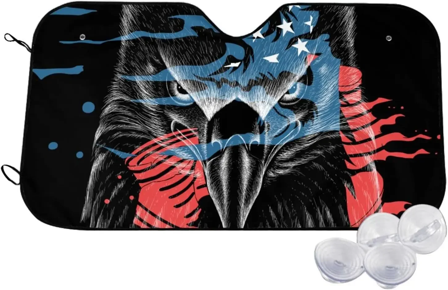 American Flag Eagle Pattern Sun Shade Front Window Sunshade for Most Sedans SUV Truck Blocks Uv Rays and Keep Your Vehicle Cool
American Flag Eagle Pattern Sun Shade Front Window Sunshade for Most Sedans SUV Truck Blocks Uv Rays and Keep Your Vehicle Cool