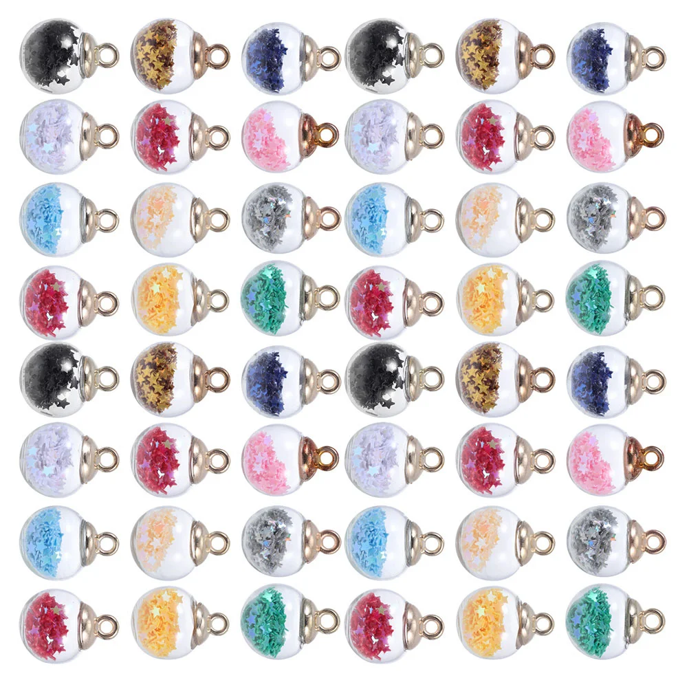 60 Pcs Glass Ball Pendant Earrings Charms Delicate Scattered Beads Making Supplies Jewelry Simple Birthday
60 Pcs Glass Ball Pendant Earrings Charms Delicate Scattered Beads Making Supplies Jewelry Simple Birthday