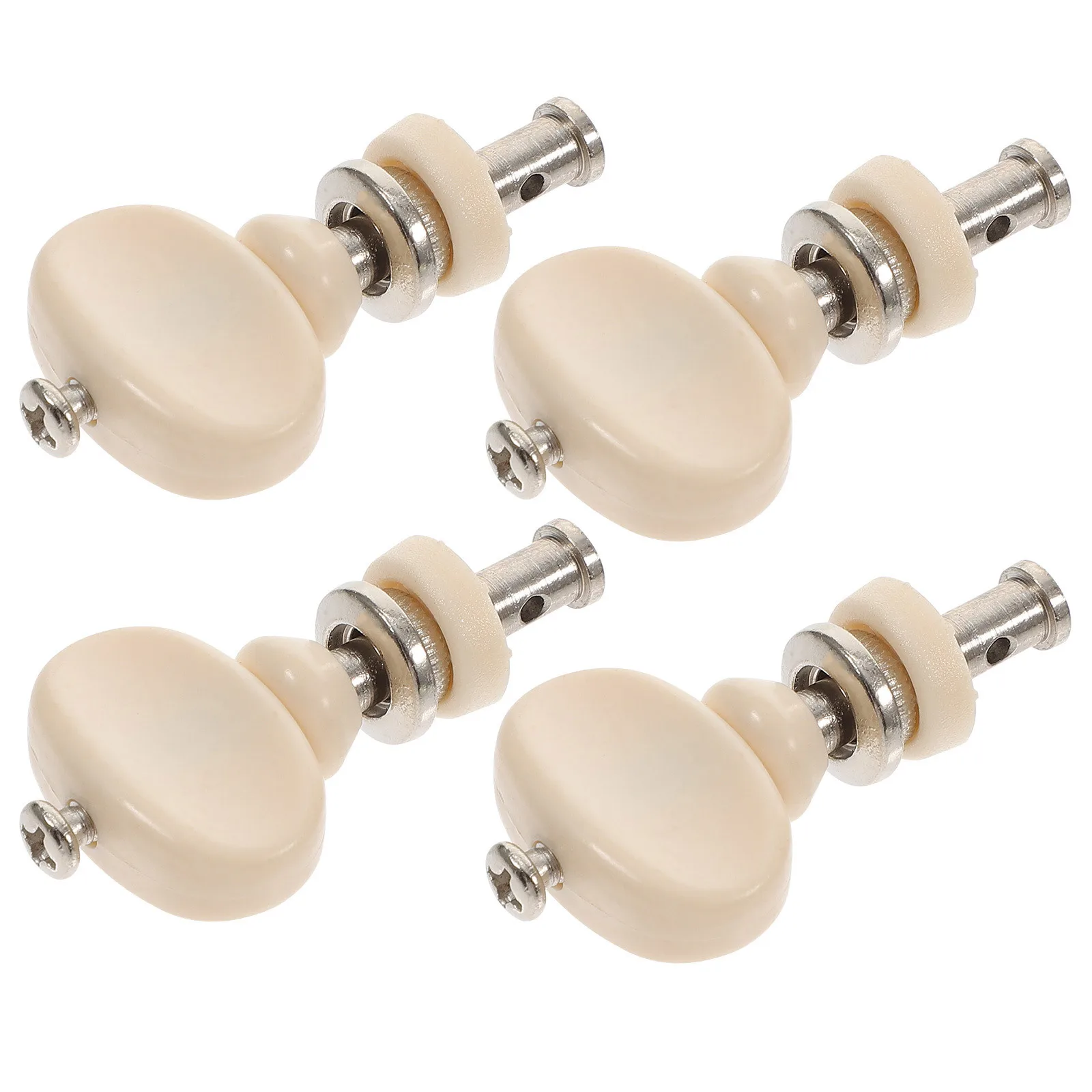4Pcs White Ukulele Tuning Machines Friction Pegs for Musical Instruments Steel Construction with Adjustable Screw Tuner Parts
4Pcs White Ukulele Tuning Machines Friction Pegs for Musical Instruments Steel Construction with Adjustable Screw Tuner Parts