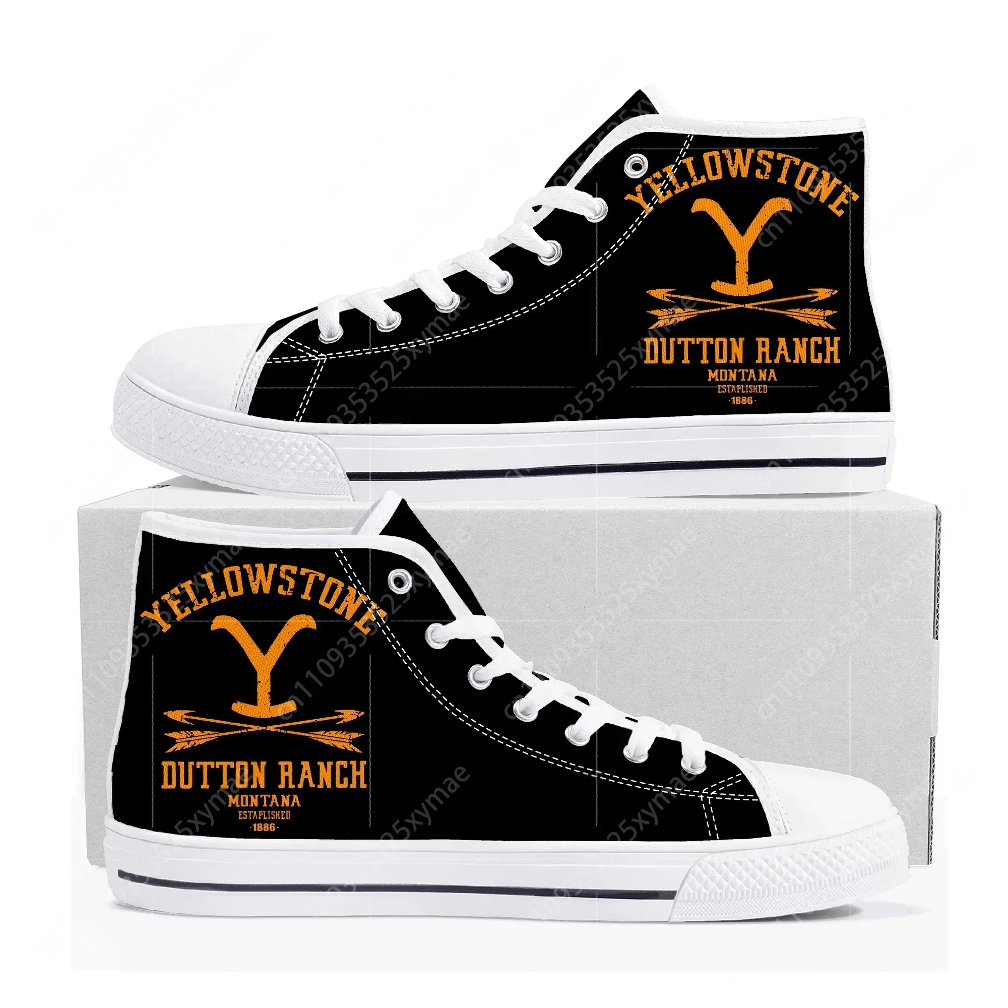 Yellowstone Logo Design High Top High Quality Sneakers Mens Womens Teenager Canvas Sneaker Casual Couple Shoes Custom Made Shoe
Yellowstone Logo Design High Top High Quality Sneakers Mens Womens Teenager Canvas Sneaker Casual Couple Shoes Custom Made Shoe