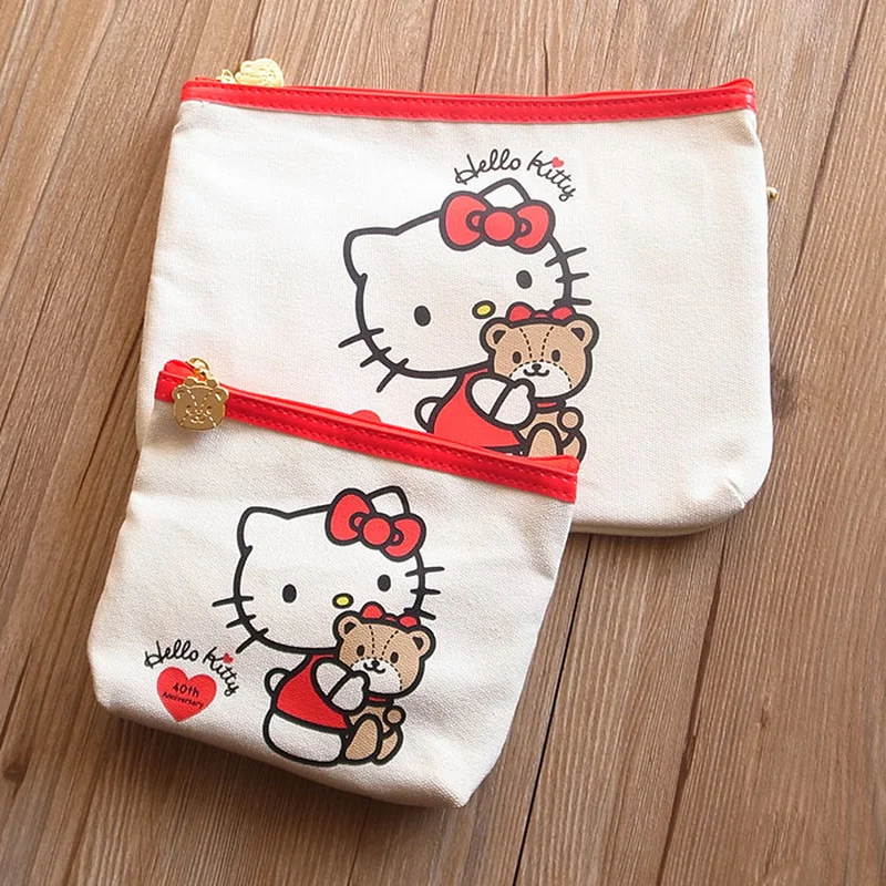 Кошелек с монетницей Hello Kitty, версия 40 на годовщину, косметичка, симпатичная японская холщовая мультяшная кавайная косметичка, женская коробка
Кошелек с монетницей Hello Kitty, версия 40 на годовщину, косметичка, симпатичная японская холщовая мультяшная кавайная косметичка, женская коробка