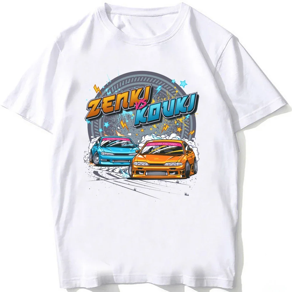 Silvia S14 Louki vs Zenki Silvia S13 S15 Drift King Style T-shirt New Summer Men Short Sleeve JDM Sport Anime Cartoon Boy Tees 
Silvia S14 Louki vs Zenki Silvia S13 S15 Drift King Style T-shirt New Summer Men Short Sleeve JDM Sport Anime Cartoon Boy Tees