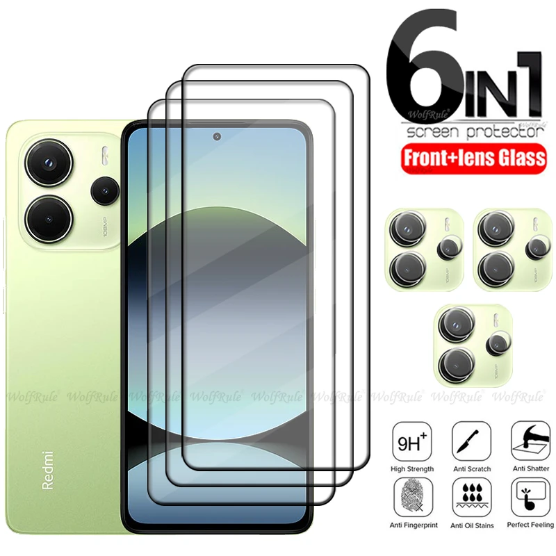 6-in-1 For Redmi Note 14 4G Glass Redmi Note 14 Tempered Glass 9H Full Cover Screen Protector Xiaomi Redmi Note 14 4G Lens Glass
6-in-1 For Redmi Note 14 4G Glass Redmi Note 14 Tempered Glass 9H Full Cover Screen Protector Xiaomi Redmi Note 14 4G Lens Glass