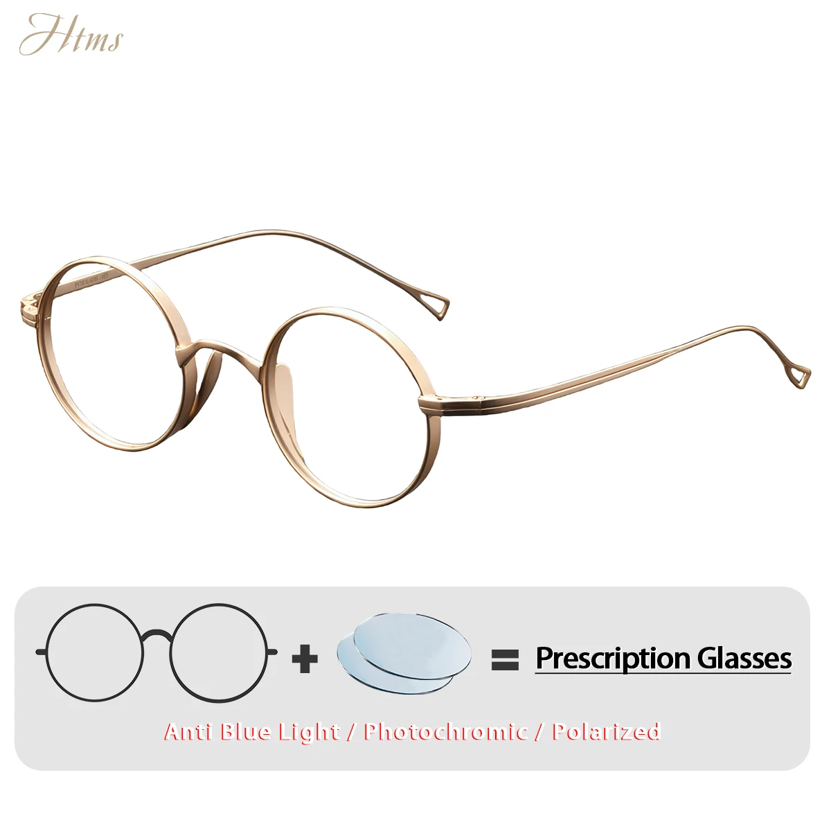 HTMS Ultra Light Myopia Prescription Glasses Men's Anti Blue Light Retro Titanium Professional Customized Myopia Glasses
HTMS Ultra Light Myopia Prescription Glasses Men's Anti Blue Light Retro Titanium Professional Customized Myopia Glasses