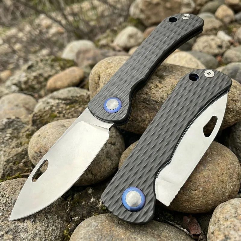 440C Steel Folding Knife Titanium-coated Steel Handle Portable and Practical Fruit Knife for Outdoor Camping EDC Tools
440C Steel Folding Knife Titanium-coated Steel Handle Portable and Practical Fruit Knife for Outdoor Camping EDC Tools
