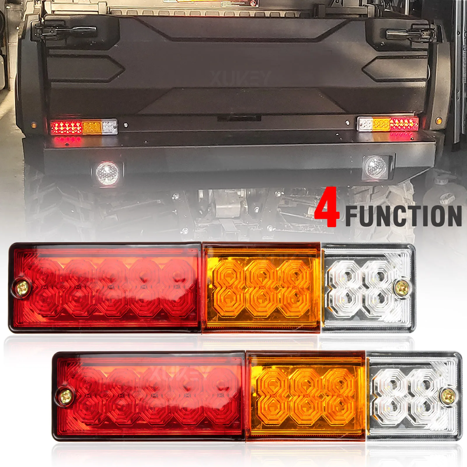 2PC 20 LED Trailer Rear Tail Light Turn Signal Reverse Stop Brake Running Lamp for Truck RV UTV Camper Caravan Lorry Boat Tipper
2PC 20 LED Trailer Rear Tail Light Turn Signal Reverse Stop Brake Running Lamp for Truck RV UTV Camper Caravan Lorry Boat Tipper