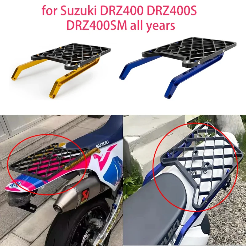 Motorcycle Rear Luggage Rack Rear Mudguard Rack Dirt Bike Detachable Mounting for Suzuki DRZ400 DRZ400S DRZ400SM all years 
Motorcycle Rear Luggage Rack Rear Mudguard Rack Dirt Bike Detachable Mounting for Suzuki DRZ400 DRZ400S DRZ400SM all years
