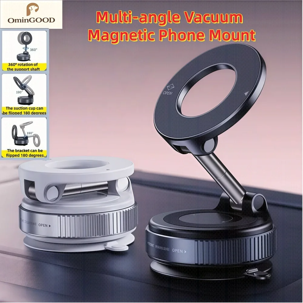 Upgraded Foldable Vacuum Magnetic Phone Holder Multi-angle Adjustable Strong Magnet Mount for Car & Home Navigation Black White
Upgraded Foldable Vacuum Magnetic Phone Holder Multi-angle Adjustable Strong Magnet Mount for Car & Home Navigation Black White