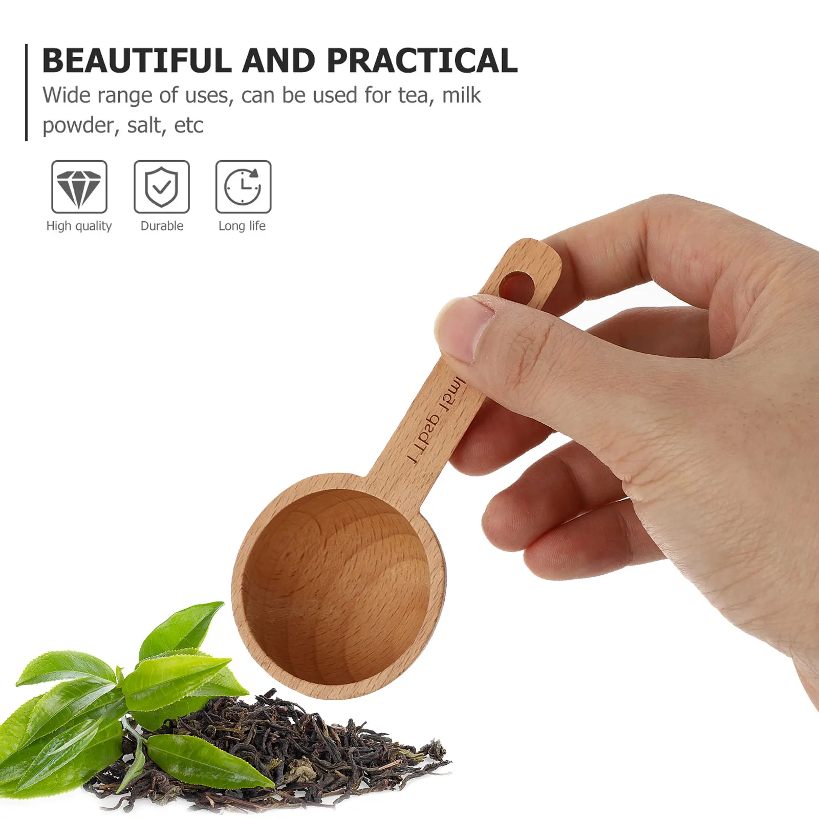 1pc Wood Measuring Spoon Coffee Bean Scoop Kitchen Tool Sturdy Spoon For Home Restaurant Long Lasting
1pc Wood Measuring Spoon Coffee Bean Scoop Kitchen Tool Sturdy Spoon For Home Restaurant Long Lasting