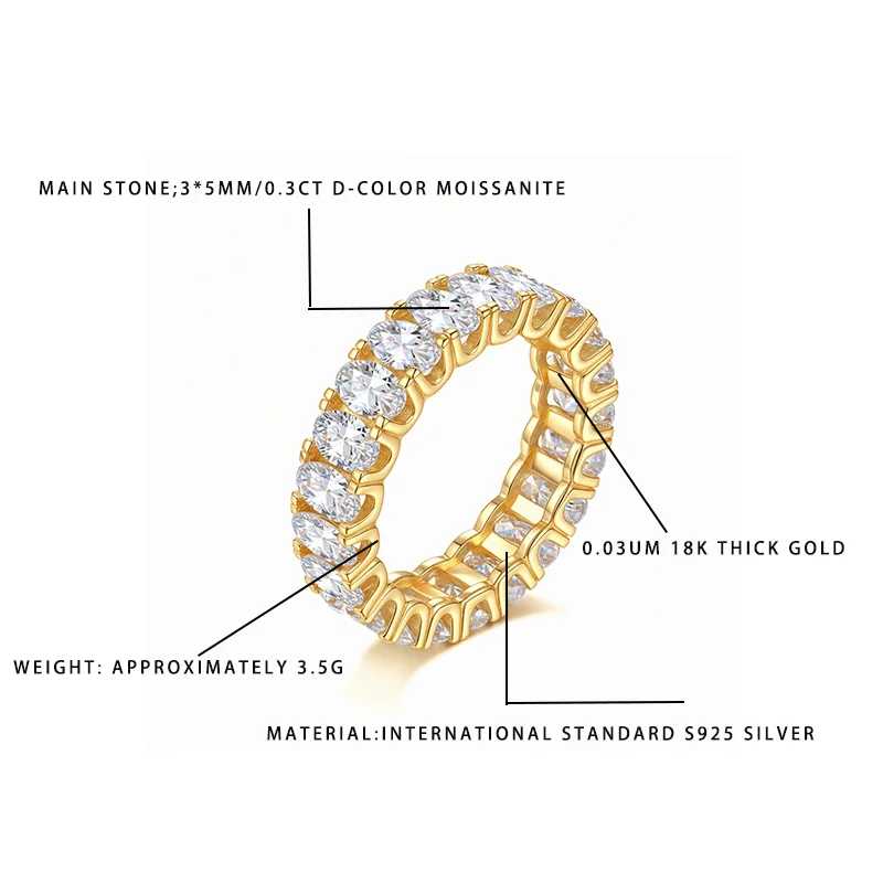 Кольцо Eternity с муассанитом в форме сердца 0,3 карата, 3*5 мм | Стерлинговое серебро S925, позолота 18 карат | Женские повседневные штабелируемые ювелирные изделия в подарок F
Кольцо Eternity с муассанитом в форме сердца 0,3 карата, 3*5 мм | Стерлинговое серебро S925, позолота 18 карат | Женские повседневные штабелируемые ювелирные изделия в подарок F