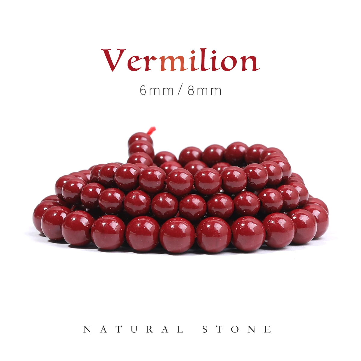 SHIJIWLS Cinnabar Natural Stone Beads For Making Jewelry Round Bulk Spacer Beads, Diy Charm Bracelet Necklace Accessories 6/8mm
SHIJIWLS Cinnabar Natural Stone Beads For Making Jewelry Round Bulk Spacer Beads, Diy Charm Bracelet Necklace Accessories 6/8mm