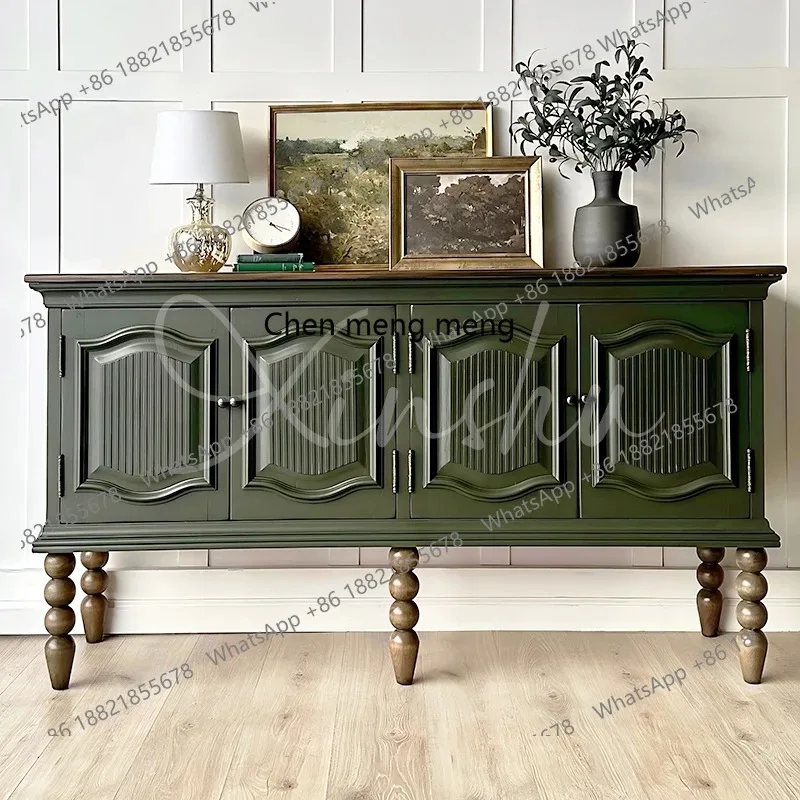 E182 French contrasting solid wood sideboard, living room, wall-walled, retro dining room storage cabinets
E182 French contrasting solid wood sideboard, living room, wall-walled, retro dining room storage cabinets