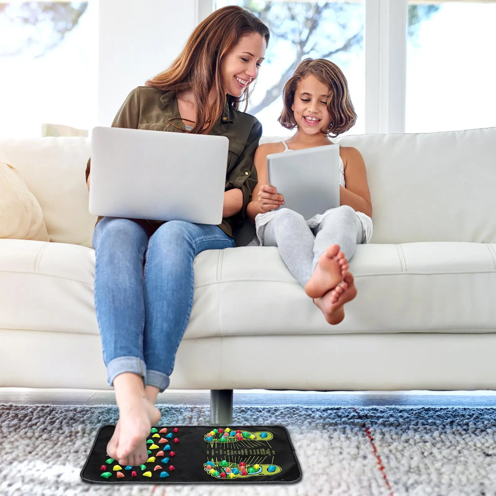 Foot Massage Mat Relax Feet Relaxing Cushion Relief Indoor Acupressures Massager Pad
Foot Massage Mat Relax Feet Relaxing Cushion Relief Indoor Acupressures Massager Pad