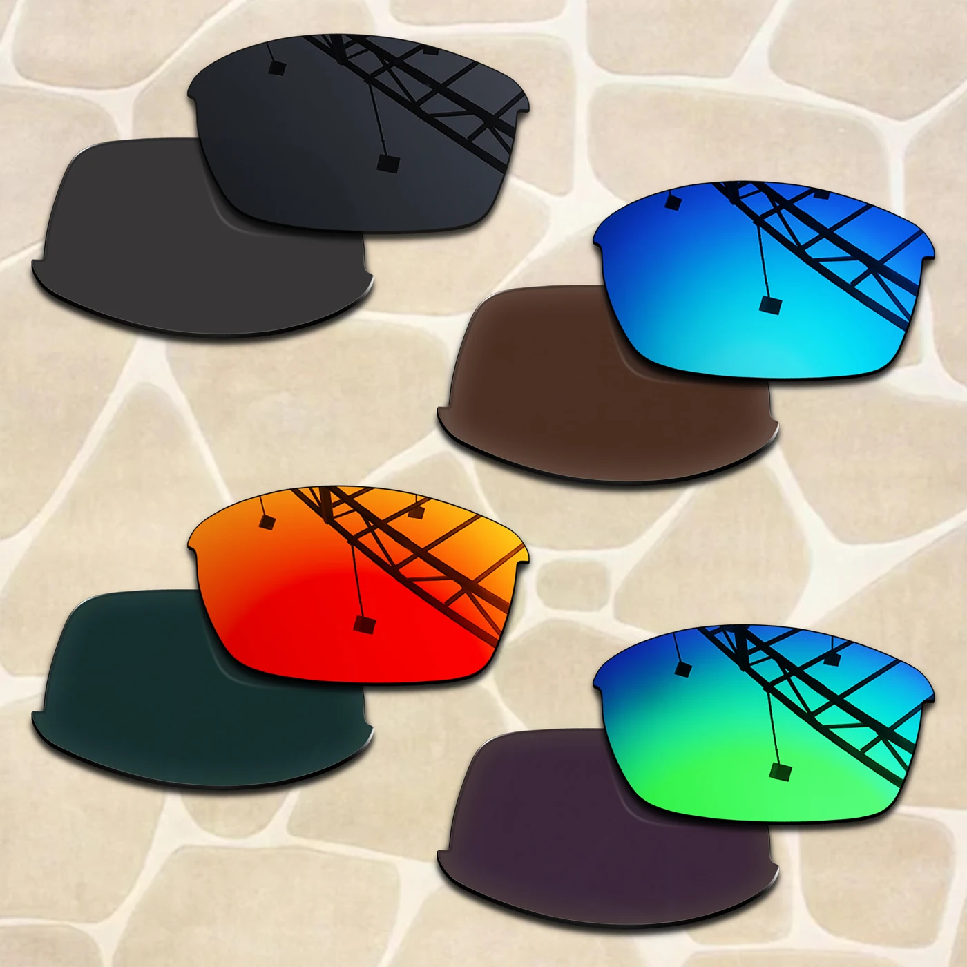 1.5MM POLARIZED Replacement lenses for Oakley Flak Jacket OO9008 63mm, Anti-Scratch & Impact Resistant
1.5MM POLARIZED Replacement lenses for Oakley Flak Jacket OO9008 63mm, Anti-Scratch & Impact Resistant