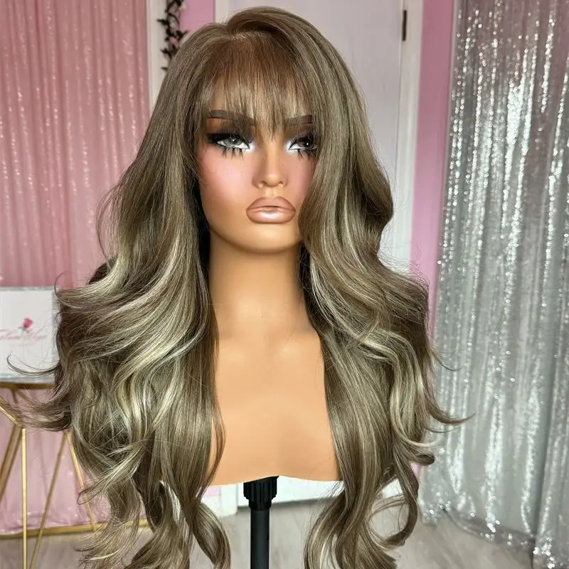 180% Density Ombre Ash Brown HD Invisible Futura Top Quality Lace Front Synthetic Wig Preplucked Hairline Glueless Wig Daily Use
180% Density Ombre Ash Brown HD Invisible Futura Top Quality Lace Front Synthetic Wig Preplucked Hairline Glueless Wig Daily Use