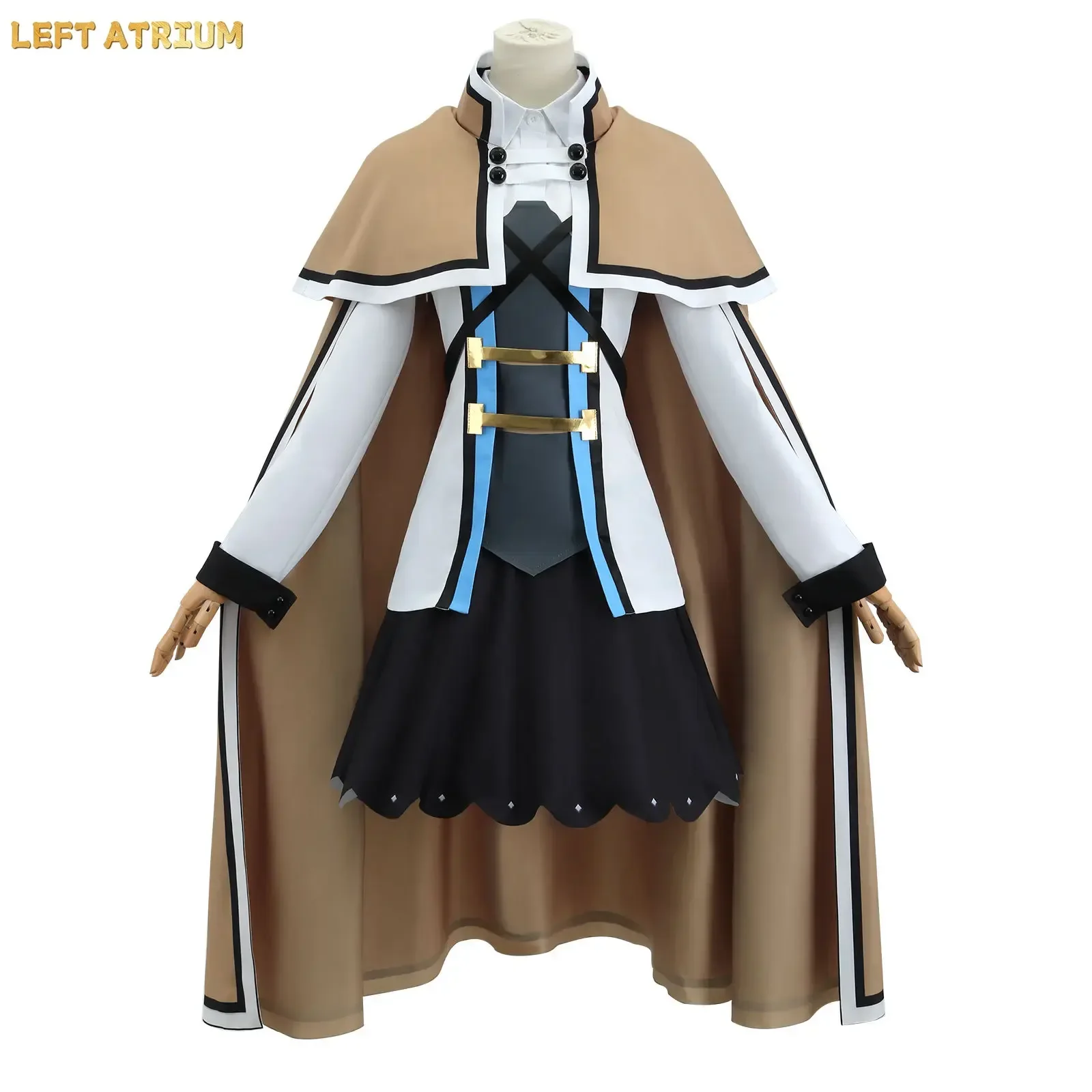 Anime Roxy Migurdia Cosplay Costume Tops Short Skirt Calf Socks Witch Hat Cloak Five-piece Set Halloween Uniform for Women Girl
Anime Roxy Migurdia Cosplay Costume Tops Short Skirt Calf Socks Witch Hat Cloak Five-piece Set Halloween Uniform for Women Girl