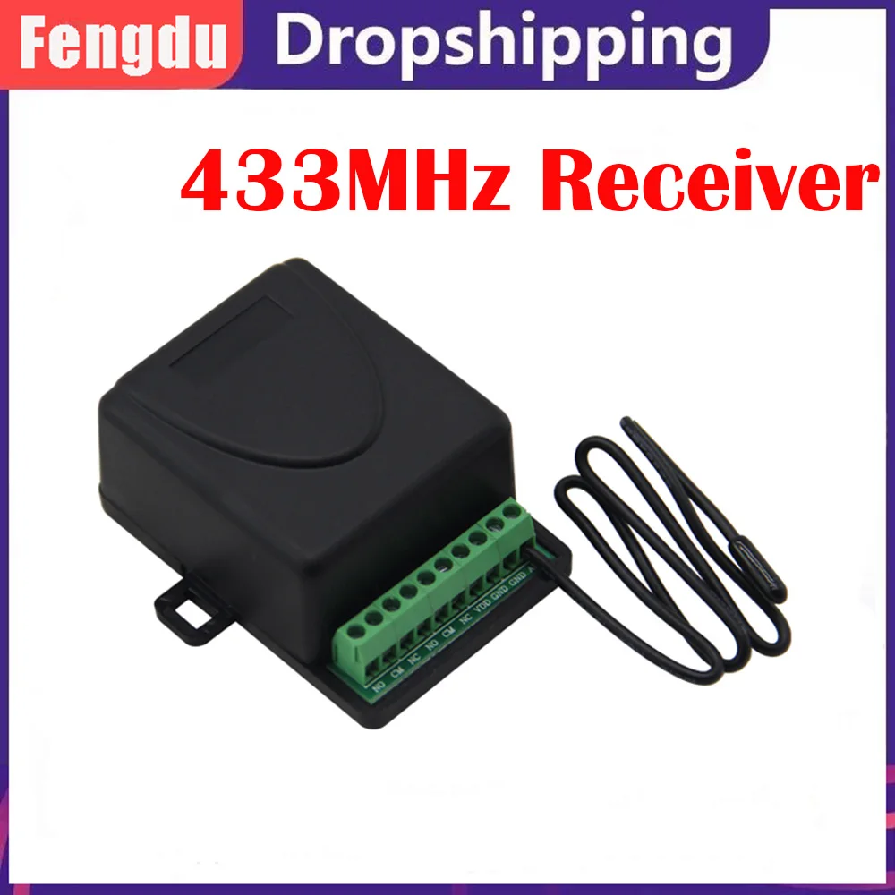 433.92MHz 2 Channel AC/DC 12-24V RF Wireless Remote Control Switch Garage Door Opener
433.92MHz 2 Channel AC/DC 12-24V RF Wireless Remote Control Switch Garage Door Opener