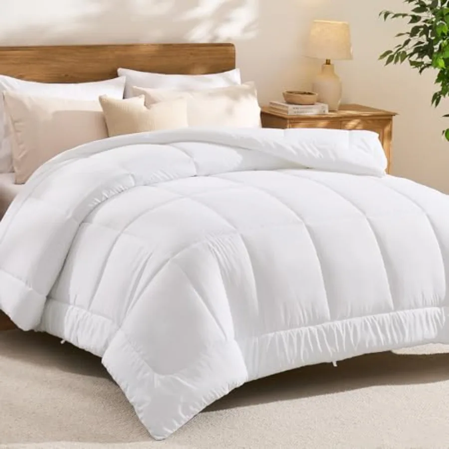 Comforter Duvet Insert, All Season Quilted Bed Comforter, Box Stitched Down Alternative Duvet with 8 Corner Tabs, Gifts for Wom
Comforter Duvet Insert, All Season Quilted Bed Comforter, Box Stitched Down Alternative Duvet with 8 Corner Tabs, Gifts for Wom